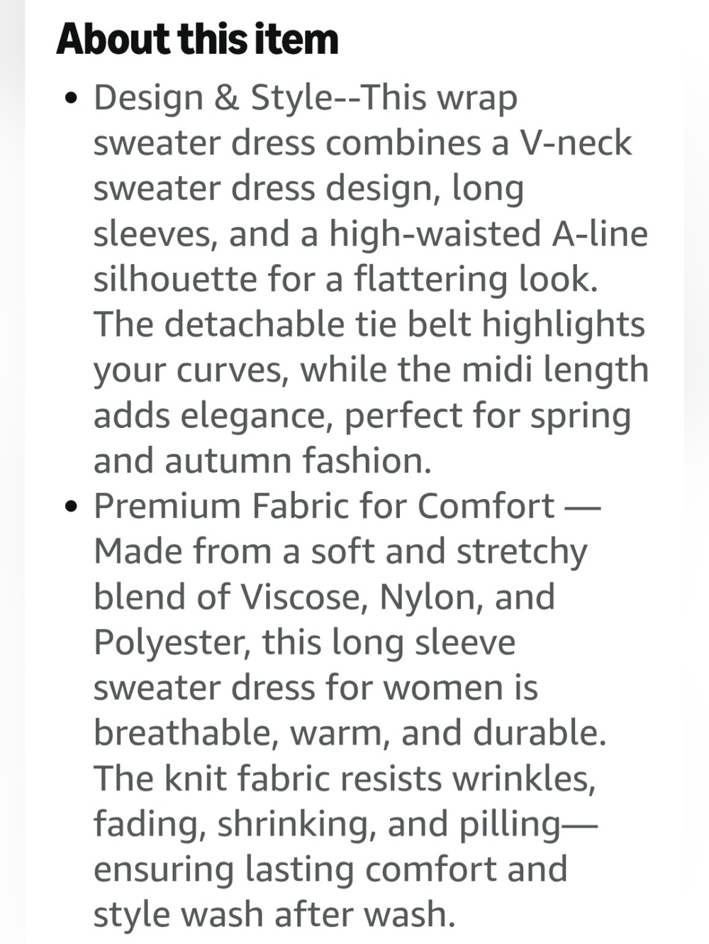 Zoifada V Neck long sleeve Black & White Ribbed knit A line Midi dress Small NWT - Picture 5 of 6